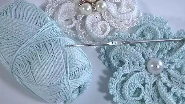 MARAVILLOS APLIQUES A CROCHET Teje una Fabulosa Flor en 3D