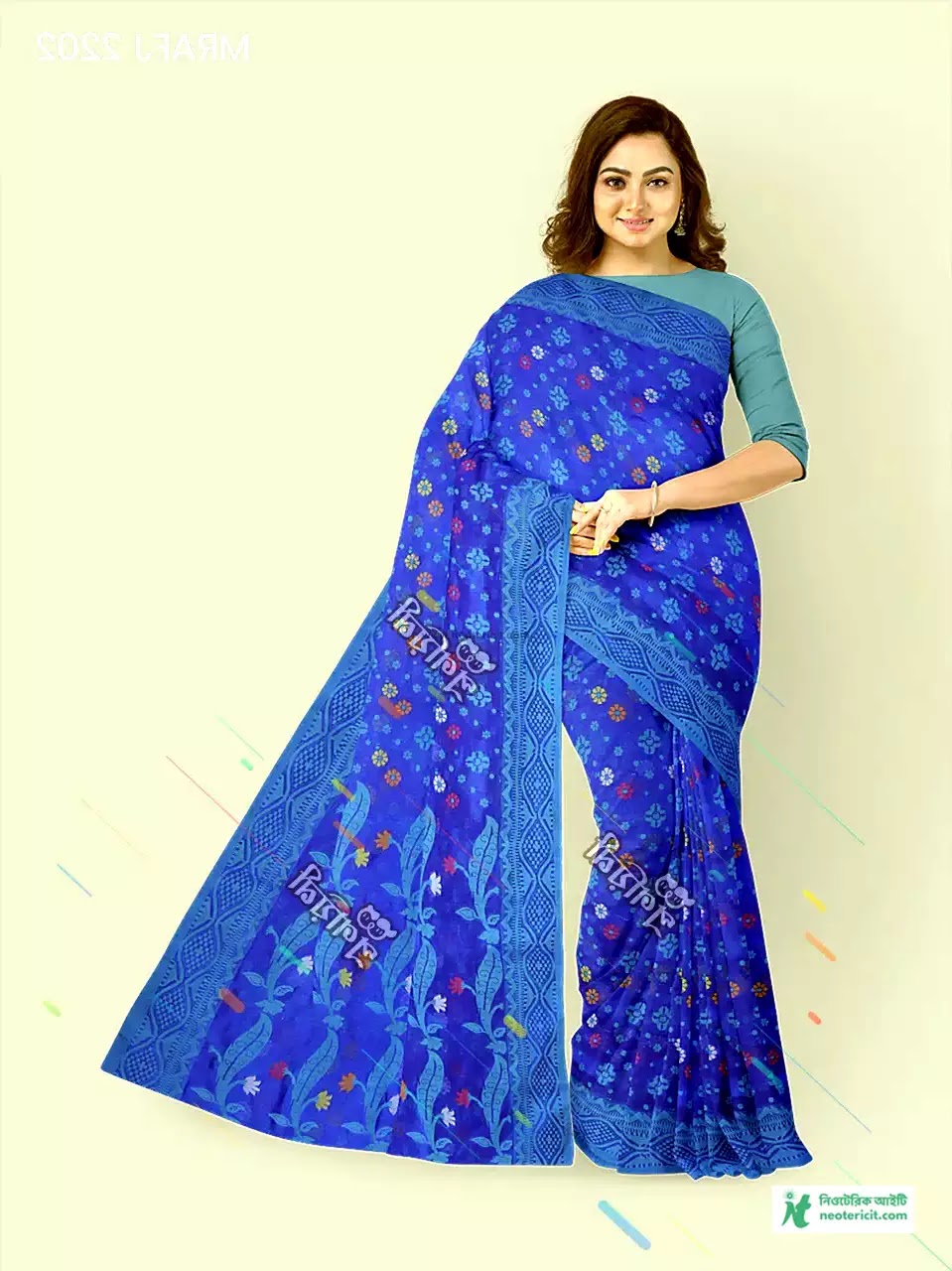 Blue Saree Designs - Blue Saree Pics, Photos, Pictures - Blue Saree Designs & Prices - blue saree pic - NeotericIT.com - Image no 12