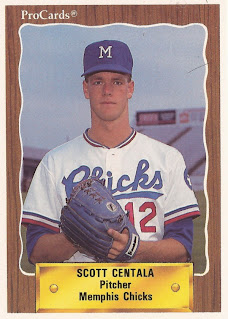 Scott Centala 1990 Memphis Chicks card