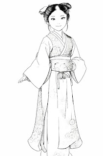 Jpanese woman traditional dress