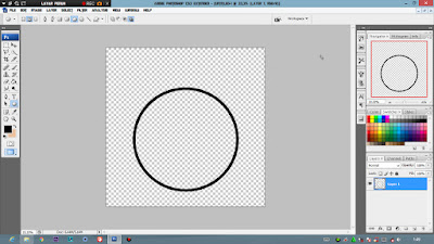 Tutorial Cara membuat garis lingkaran di photoshop