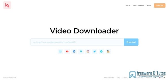 1qvid : un nouvel outil pour télécharger les vidéos de Youtube et +