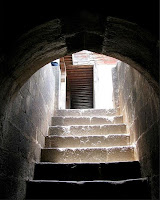 One of the staircases in Shaniwarwada Fort