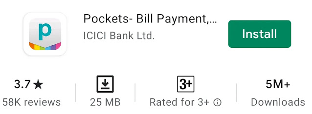 Pockets- Bill Payment Recharge UPI on wallet