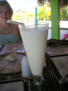 Pina Colada, Playa Taty's Restaurant, La Ceiba, Honduras