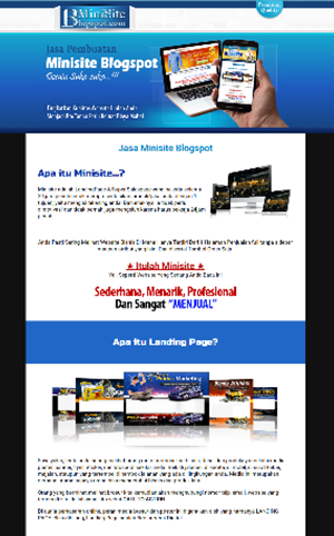 blogspot landing page