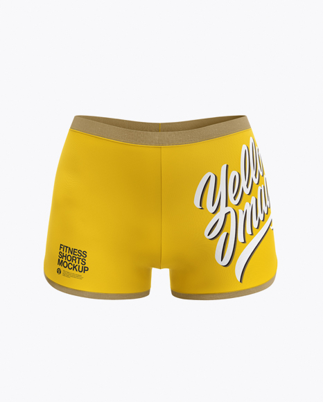 Download Fitness Shorts Mockup - Front View
