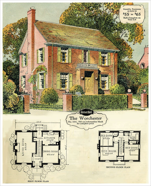 1929 Two  Story  Brick  House  from Sears with Floor Plans  