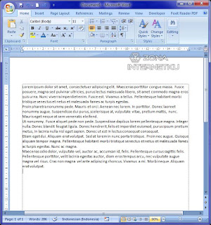 Membuat Dummy Text Menggunakan Microsoft Word
