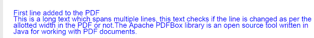 PDF in Java using PDFBox