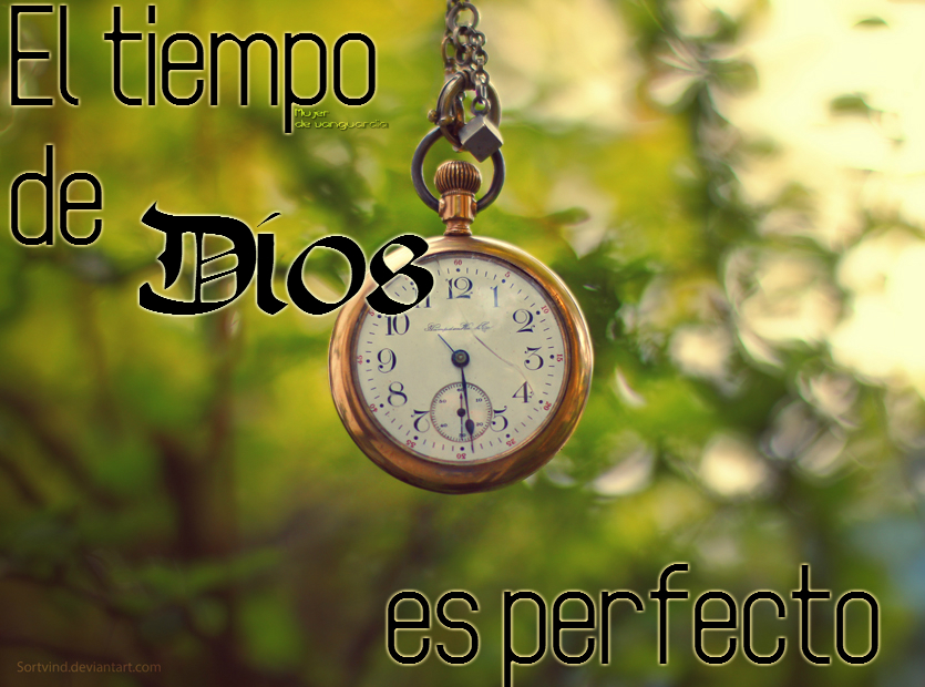 El tiempo de Dios es perfecto  Imágenes con frases que 