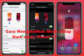 Cara Mengaktifkan Mode Gelap Dark mode iPhone 11