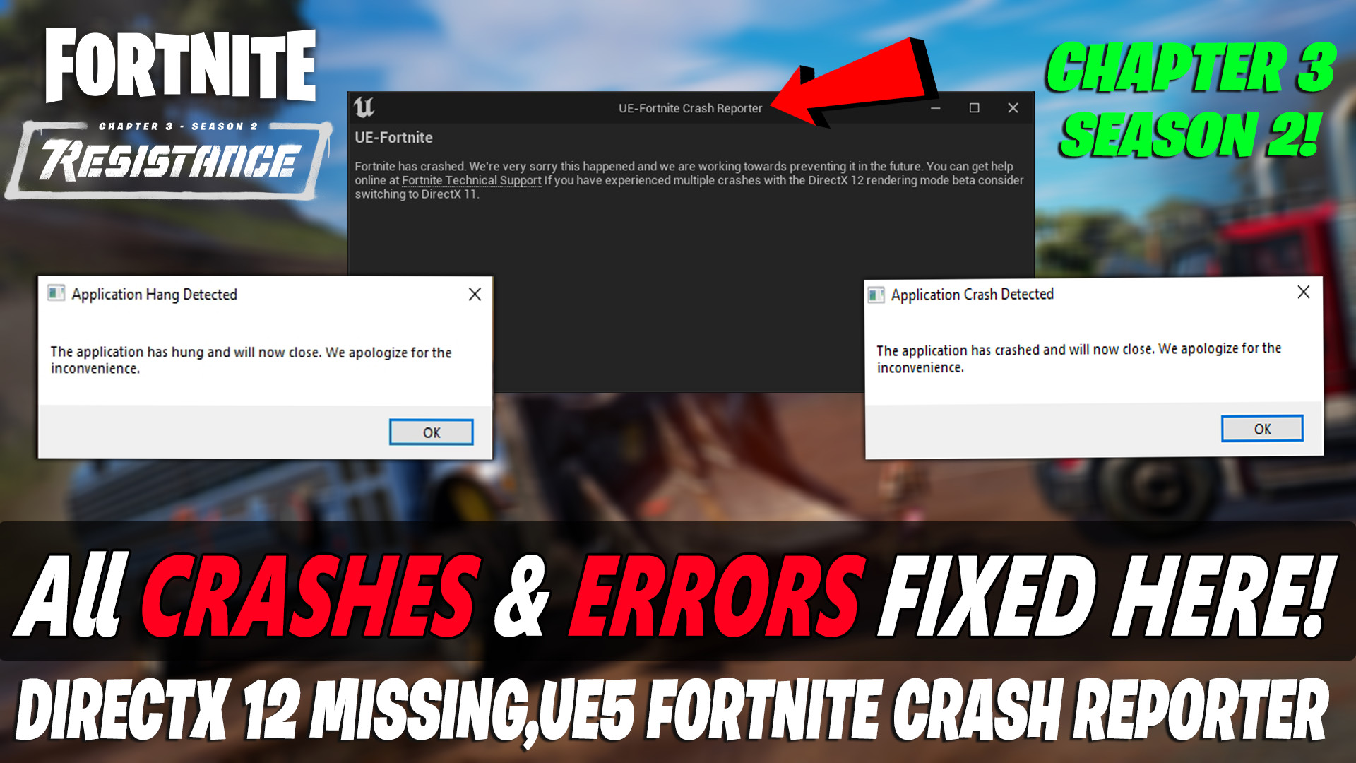 Crash reporter что делать. Fortnite ошибка DIRECTX 12. Fortnite crash Reporter. ФОРТНАЙТ столкновение. Fortnite crash Reporter что делать.