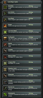 Darkfall spells list - earth magic spells