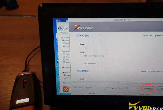 Update Xhorse VVDI Mini OBD Tool via PC 4