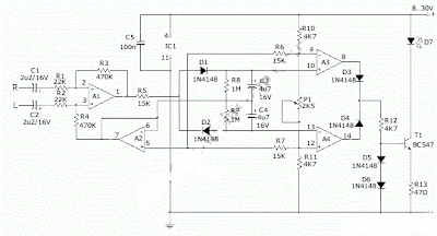 Stereo Indicator Detects L-R Signal Difference