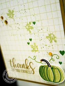 Sunny Studio Stamps: Autumn Greetings and Pretty Pumpkins Fall Themed Thank You Card by Vanessa Menhorn