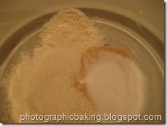 Sponge's dry ingredients