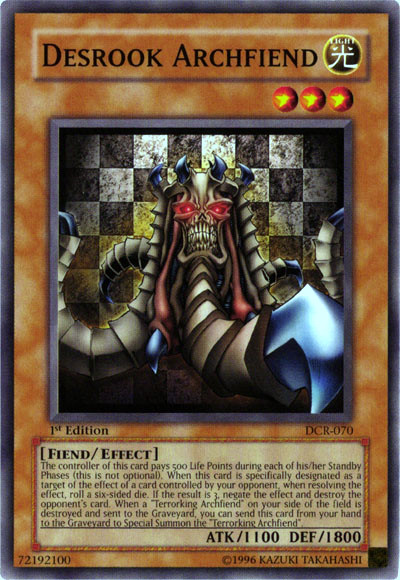 Desrook Archfiend - Monster Card