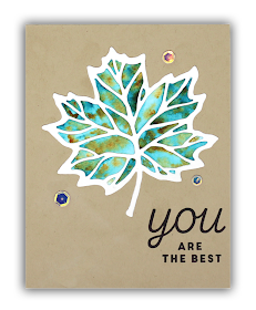 Thankful Leaves Turnabout card by Understand Blue