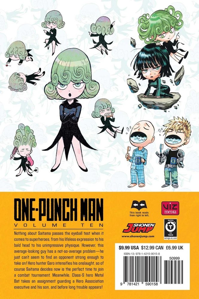 Jigoku No Fubuki in OPM Manga Covers
