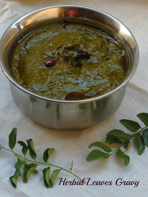 Herbal leaves gravy, Mooligai kuzhambu