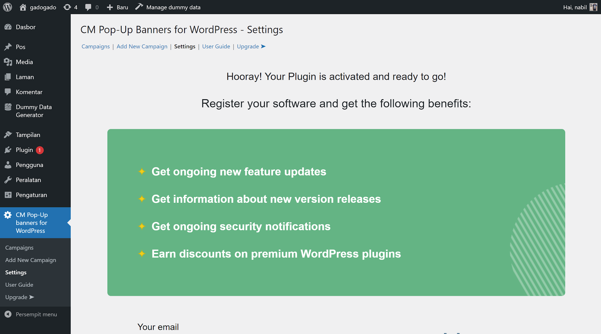 cara membuat popup di wordpress