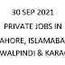 LATEST PAKISTAN JOBS 2021 - PRIVATE SECTOR - URDU