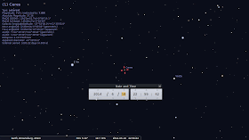 animation star chart for ceres vesta conjunction