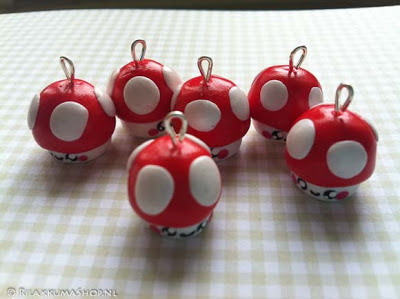 Kawaii cute mushroom Charms