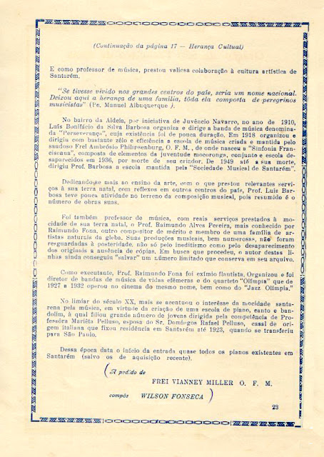PROGRAMA DA FESTA DE NOSSA SENHORA DA CONCEIÇÃO - 1967 - PAG 23