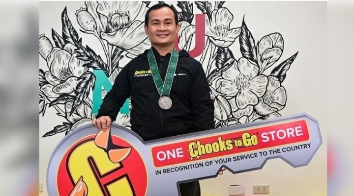 Onyok Velasco is now a proud owner of a Chooks-to-Go branch