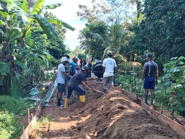 TMMD Ke-111 Kodim 1207/Pontianak Merupakan Pemberdayaan Pertahanan Wilayah Darat