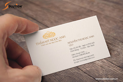 Mẫu thiết kế name card Thẩm mỹ viện Ngọc Anh