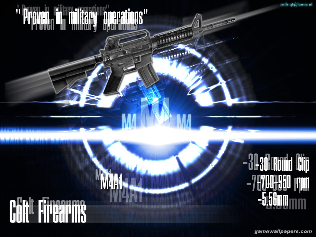 Information about window frame: Counter Strike Wallpaper - M4A1