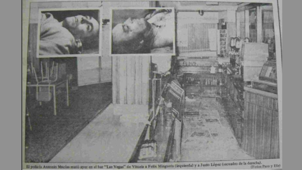 La masacre del bar Las Vegas, otro caso de violencia policial en el Gasteiz de 1979 