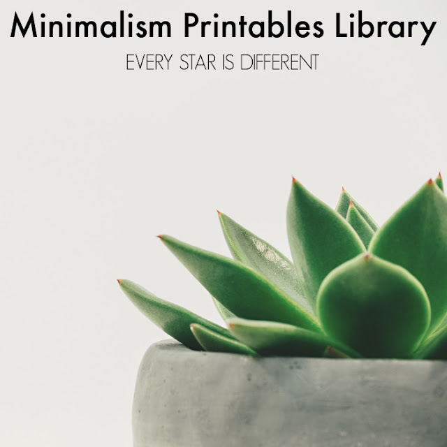 Minimalism Printables Library