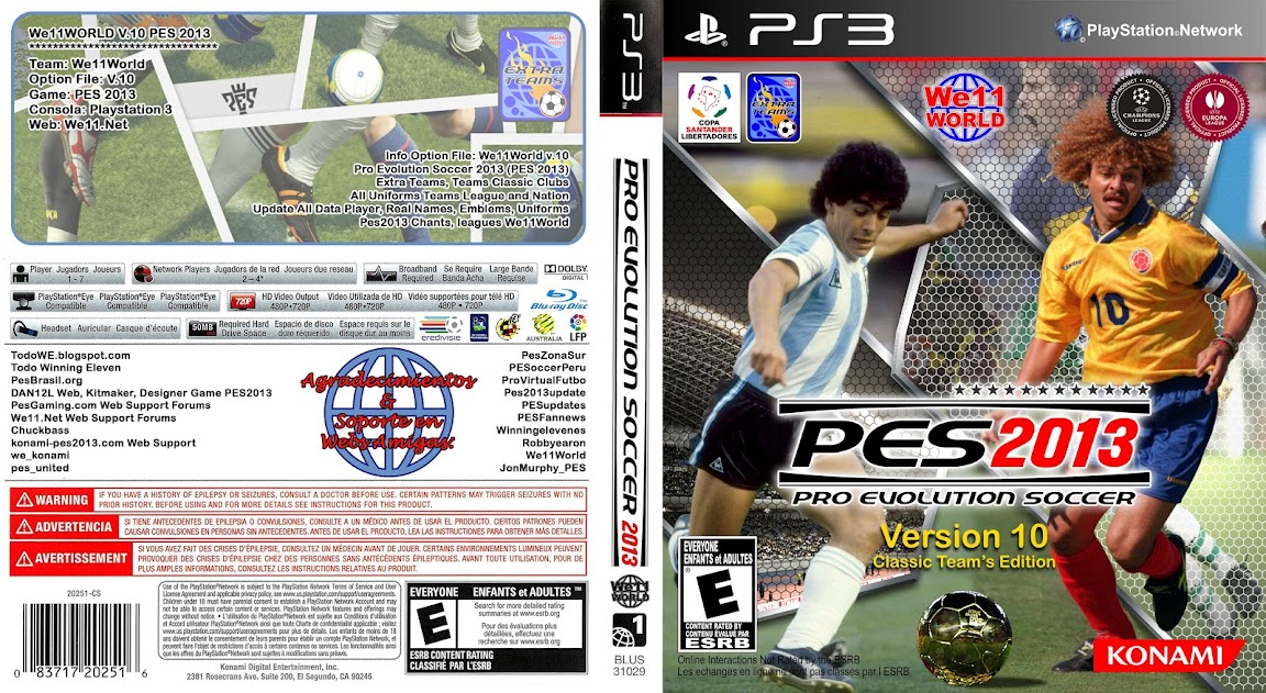 pes2013 - Option File PES2013 | We11World v.10 | Classic Teams | All