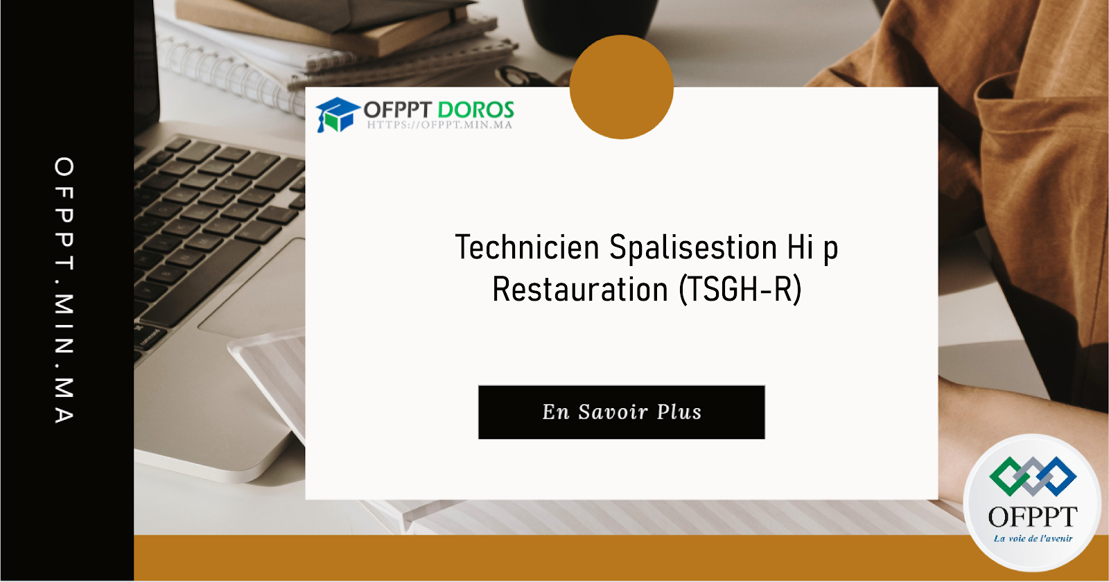 Technicien Spécialisé en Gestion Hôtelière, p : Restauration (TSGHR)