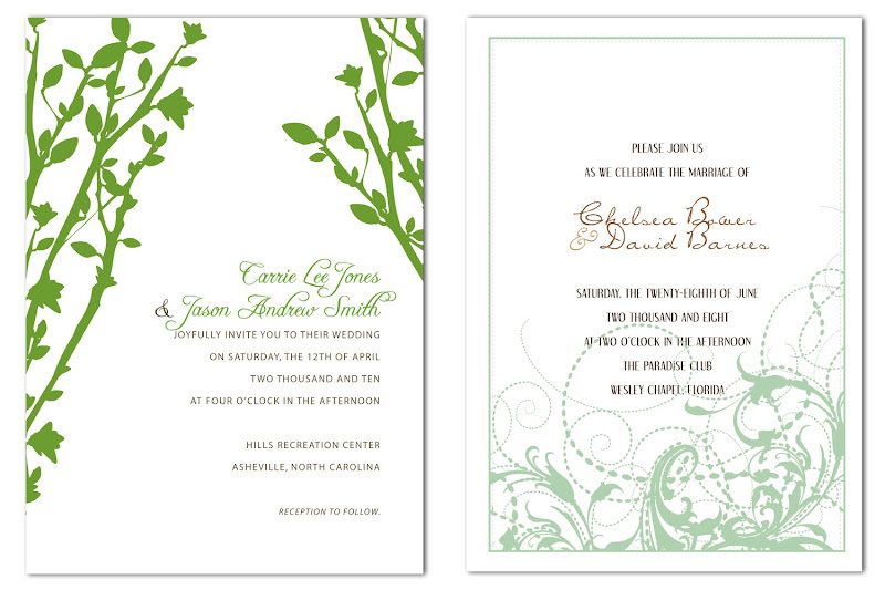 Inside Look Wedding Invitations