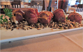 Louie's Venison Roll Ups en el Y.O. Ranch Steakhouse 