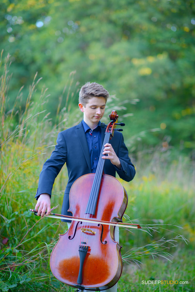 Musician Portraits Outdoors Cello Music Album Cover Photography SudeepStudio.com Ann Arbor Music Commercial Photographer