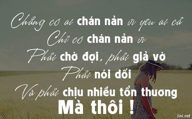 status chán nản trong tình yêu