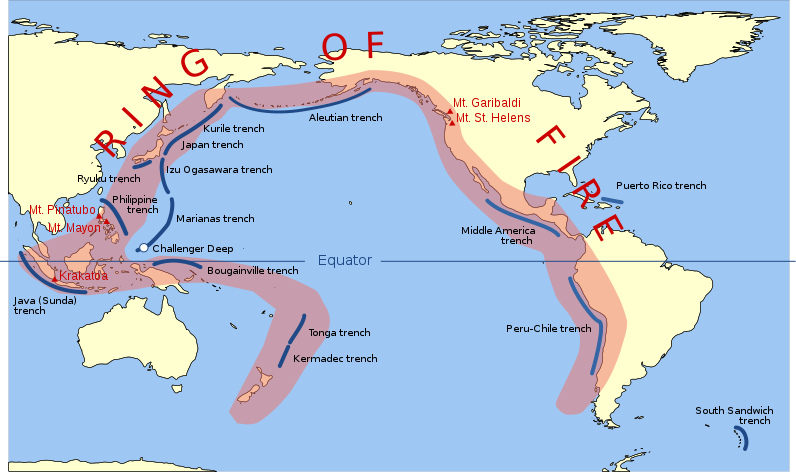 The Pacific Ring of Fire (or