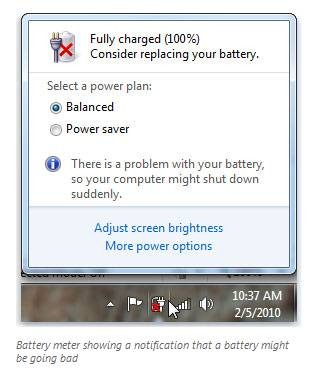 ... battery. There is a problem with your battery, so your computer might