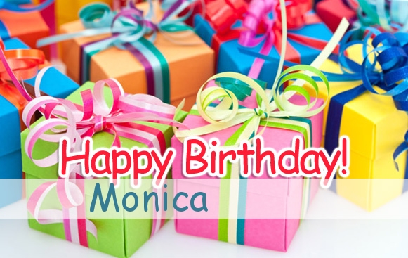 happy birthday monica gif