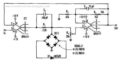 1 Zener Precise Limiter Circuit Diagram