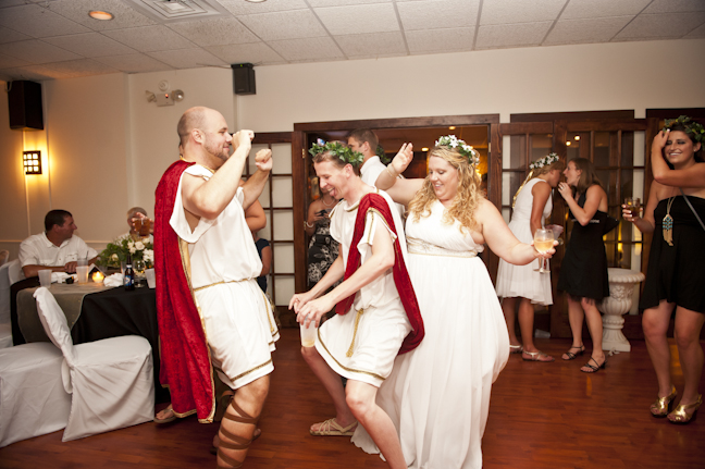 A little bit softer nowcan't have a toga wedding without SHOUT