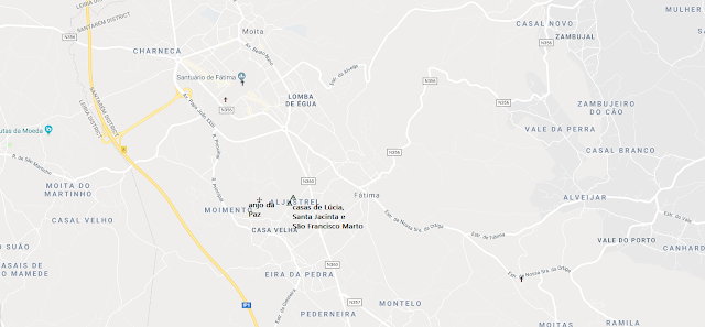Locais onde aconteceram as aparições em Fátima