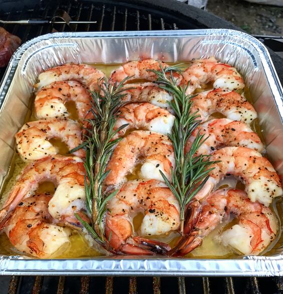 Smoked buttery shrimp will rock your world!